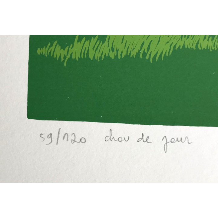 Chantal Decléve: Chou De Jour - Lim.Ed. 59/120 (Vintage Lithography 1975)