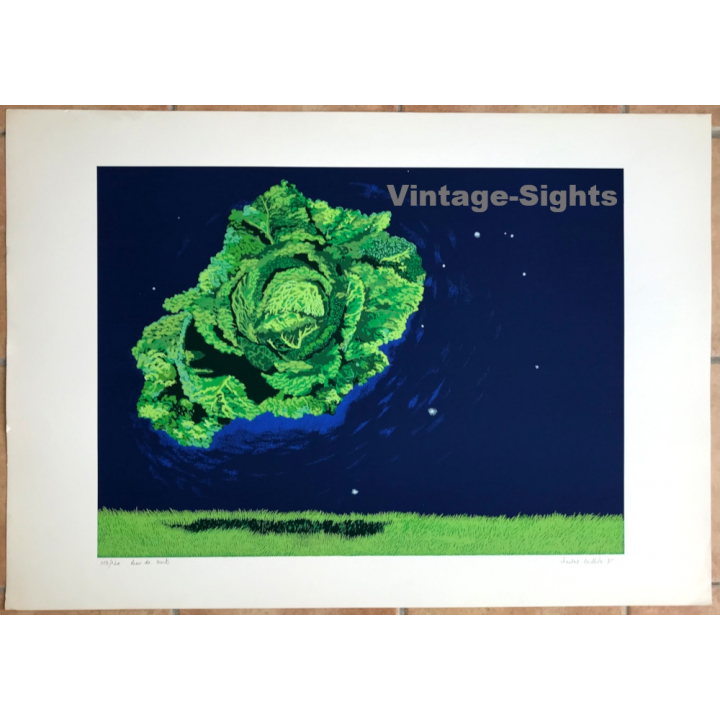 Chantal Decléve: Chou De Nuit - Lim.Ed. 113/120 (Vintage Lithography 1975)
