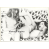 Topless Maid Spanking Nude Woman's Butt / Panties - BDSM (Vintage Photo ~1970s)