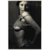 Jerri Bram (1942): Cheeky Brunette Beauty Flashes Boobs / Tongue (Vintage Photo ~1970s/1980s)