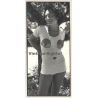 R.Folco: Snapshot Of Woman Flashing Boobs (Vintage Photo France 1980s)