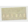 Carried By Sabena - Belgian Airlines (Vintage AIrline Luggage Label)