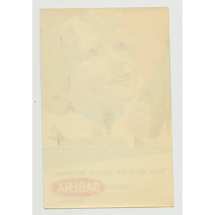 You Are In Good Hands With Sabena Belgian World Airlines (Vintage Airline Luggage Label)