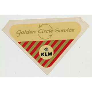 KLM - Golden Circle Service (Vintage Airline Roll On Label)