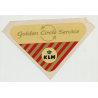 KLM - Golden Circle Service (Vintage Airline Roll On Label)