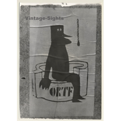 May 1968 - Paris: Protest Posters On Facade*6 / ORTF (Vintage Photo)