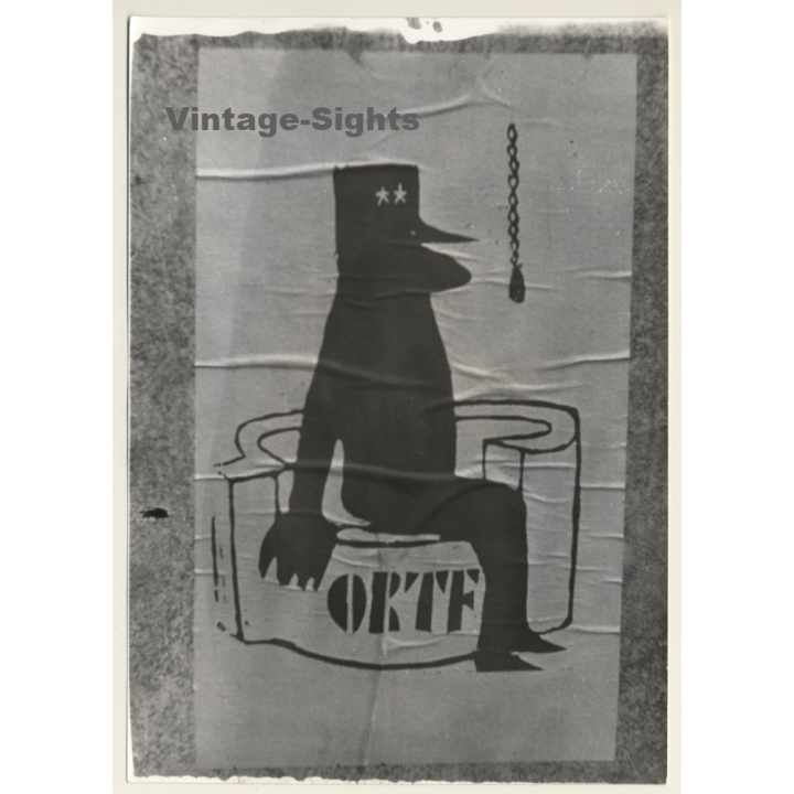 May 1968 - Paris: Protest Posters On Facade*6 / ORTF (Vintage Photo)