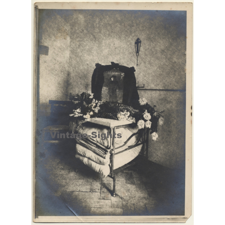 Gabrielle Petit (1893-1916) Cell At Saint-Gilles Prison (Vintage Photo ~1916)