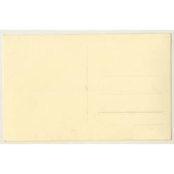 Nude Woman Bends Over On Dingi / Butt (Vintage RPPC Germany ~1950s/1960s)