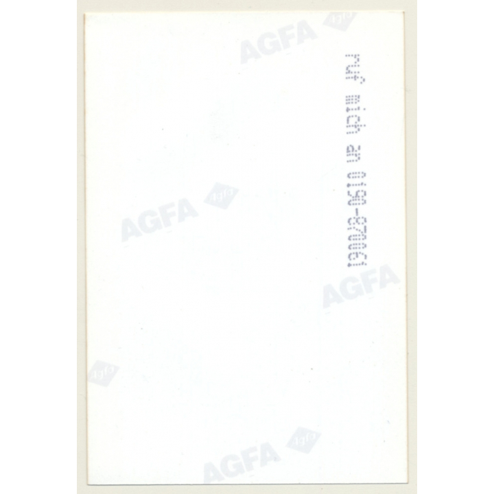 Seductive Brunette Nude / Blue Eyes - Tattoo (Vintage Photo Germany ~1990s)