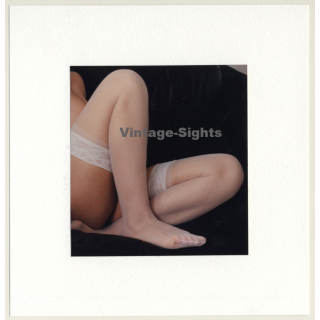 R.Folco: Leg Study Of Nude Woman In Nylons (Vintage Photo France 1980s)