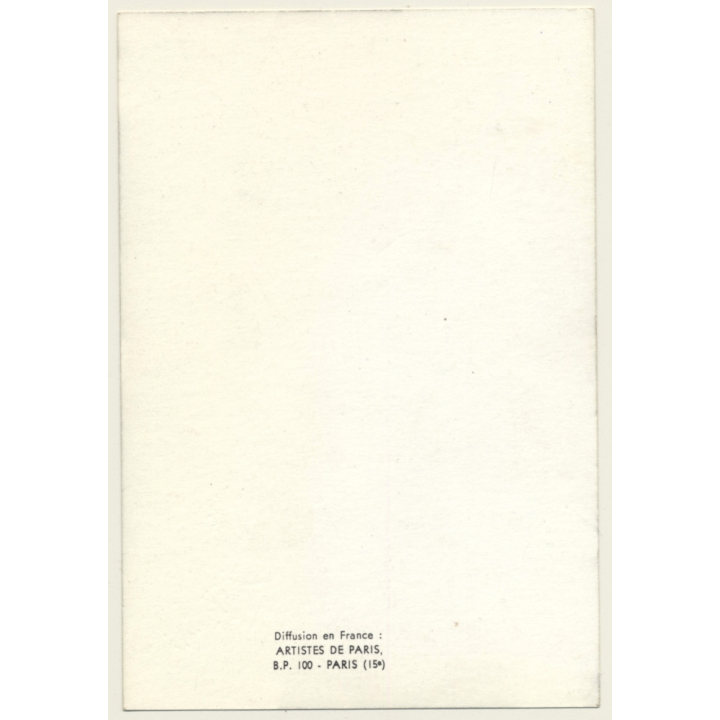 2 Semi Nudes In Lesbian Encounter*1 / Boobs - Risqué (Vintage PC ~1970s)