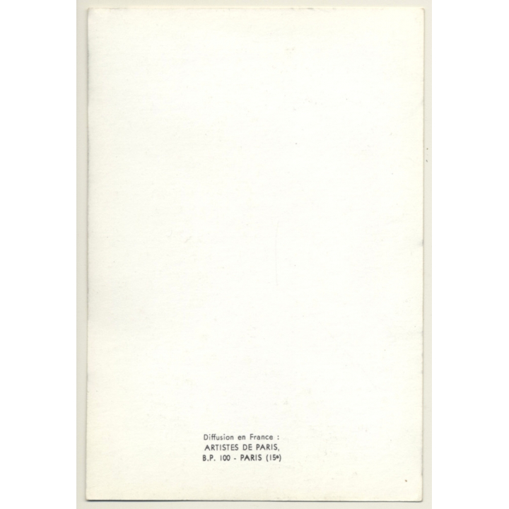 2 Semi Nudes In Lesbian Encounter*7 / Panties - Bra - Risqué (Vintage PC ~1970s)