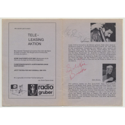 Jazz Festival Dornbirn 8. April 1978: Benny Bailey Quintett (18 Page Booklet) Signed!