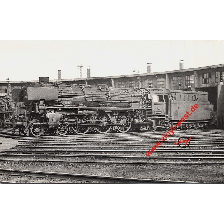 German Steam Train 012 063-4 At Railway Turntable (1975)