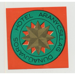 Hotel Aranycsillag - Dunaujvaros / Hungary (Vintage Luggage Label)