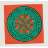 Hotel Aranycsillag - Dunaujvaros / Hungary (Vintage Luggage Label)