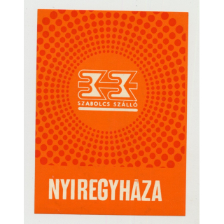 Szabolcs Szallo - Nyiregyhaza / Hungary (Vintage Luggage Label)