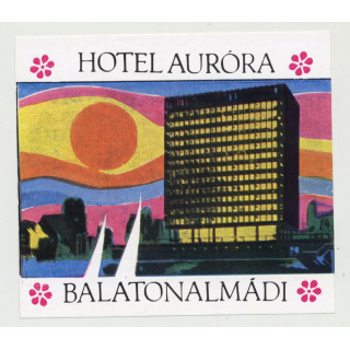 Hotel Aurora / Balatonalmadi / Hungary (Vintage Luggage Label)