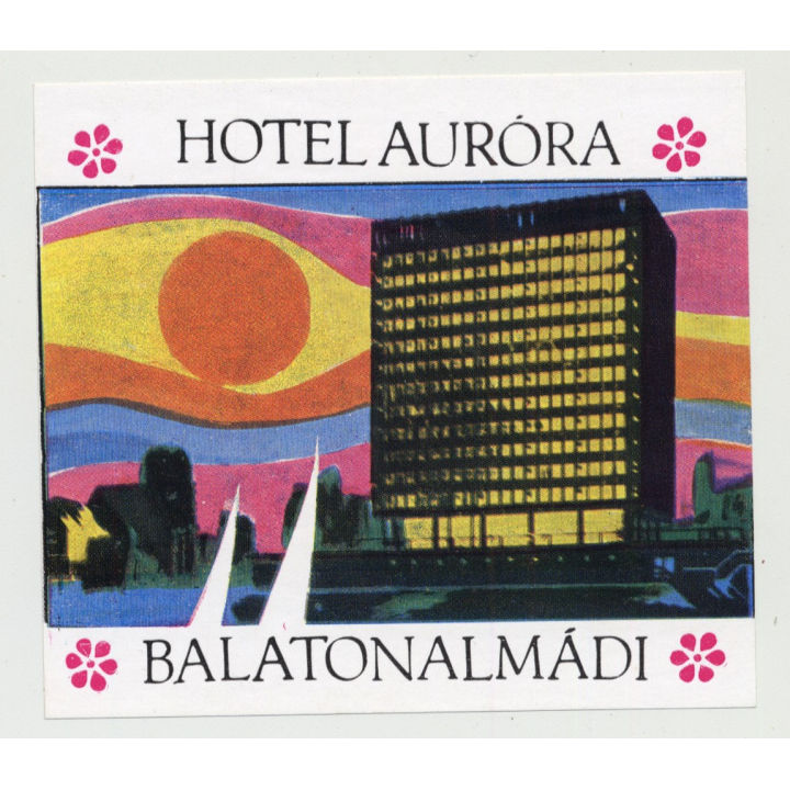 Hotel Aurora / Balatonalmadi / Hungary (Vintage Luggage Label)