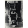 Semi Nude Maid Tied Upside Down To Ladder / BDSM (2nd Gen. Photo ~1960s)