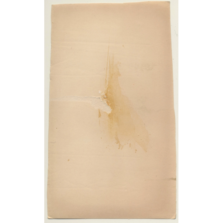 Master About To Spank Womans' Bare Butt / Belt - BDSM (Vintage Photo ~1940s/1950s)