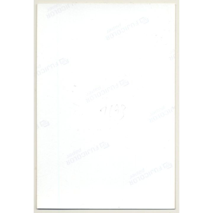 Rear View: Kneeling Brunette Nude On Chair / Butt (Vintage Photo Germany ~1990s)