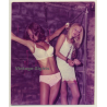 2 Slim Females Tied In Dungeon / Bondage - BDSM (Vintage Photo USA ~1970s)