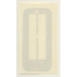 Sofia / Bulgaria: Hotel Hemus (Vintage Luggage Label)