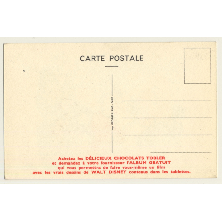 Walt Disney / Tobler: Minnie Mouse (Vintage French PC 1950s)