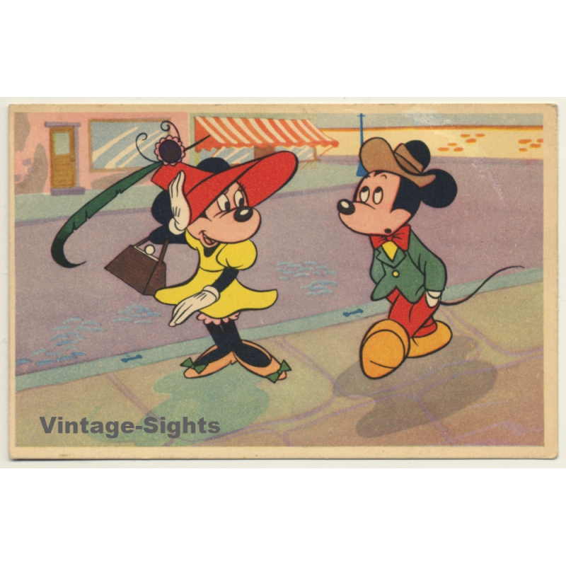 Walt Disney: Mickey Mouse, Minnie Et Pluto *3 (Vintage PC 1950s)