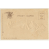USA: Indian Chief & Gun (Vintage Embossed Gimmick IPC 1900s)