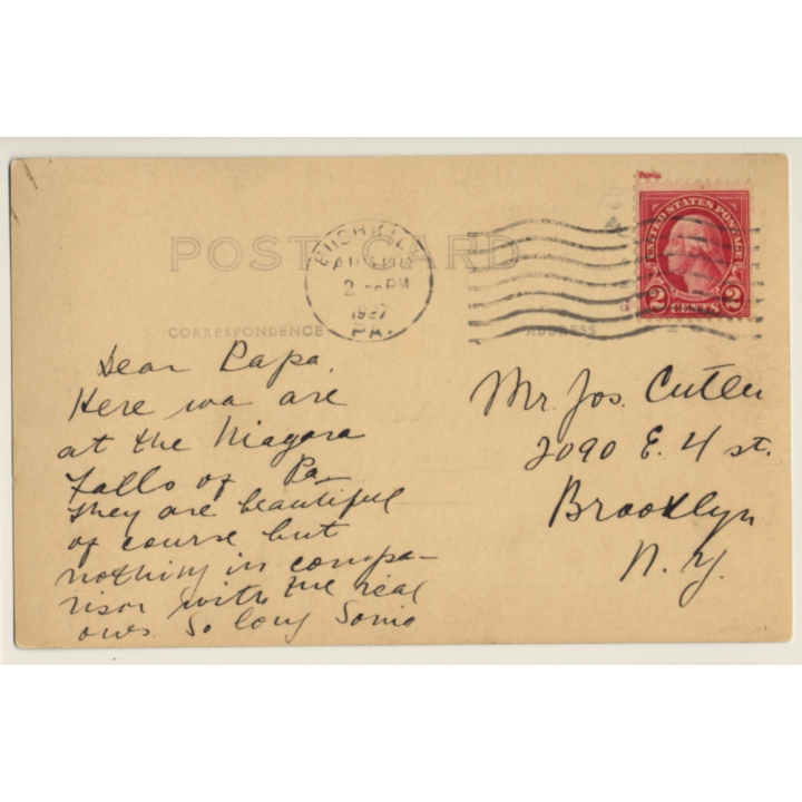 USA: Native American In Canoe / Indian (Vintage RPPC 1927)