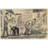 France: Barbier - Hairdresser - Shaving / Cartoon (Vintage PC 1910s/1920s)