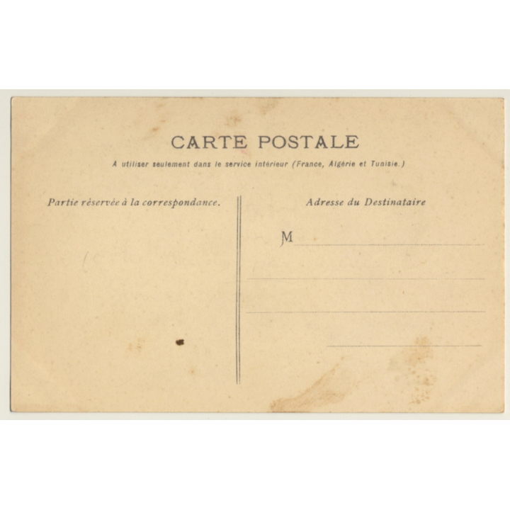 Epatante! Votre Pierre À L'Huile! / Hairdresser Cartoon (Vintage PC 1910s/1920s)