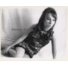 Jerri Bram (1942): Pretty Young Brunette In Short Flower Dress (Vintage Photo ~1970s)