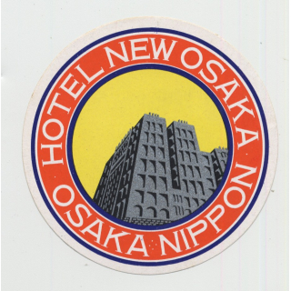 Hotel New Osaka - Osaka (2) / Japan (Vintage Luggage Label) NIPPON