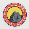 Hotel New Osaka - Osaka (2) / Japan (Vintage Luggage Label) NIPPON