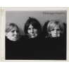 Jerri Bram (1942): 3 Pretty Females With Flowers In Mouth (Vintage Photo ~1970s)