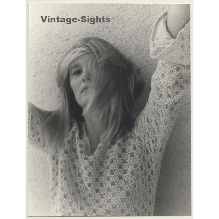 Jerri Bram (1942): Intense Portrait Of Pretty Blonde Woman (Vintage Photo ~1970s)