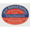 Hotel Reichshof Hamburg - Kurhaus Travemünde / Germany (Vintage Luggage Label)