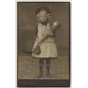 E. Meyer / Quedlinburg: Girl With School Cone / Schultüte (Vintage CDV / Carte De Visite ~1900s)