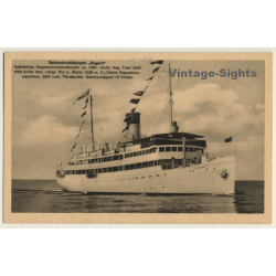 Salonschnelldampfer Rugard / Steamer (Vintage PC 1927)