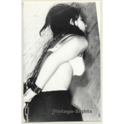 Tied Maid In Handcuffs / Bondage - BDSM (Vintage Photo GDR ~1960s)