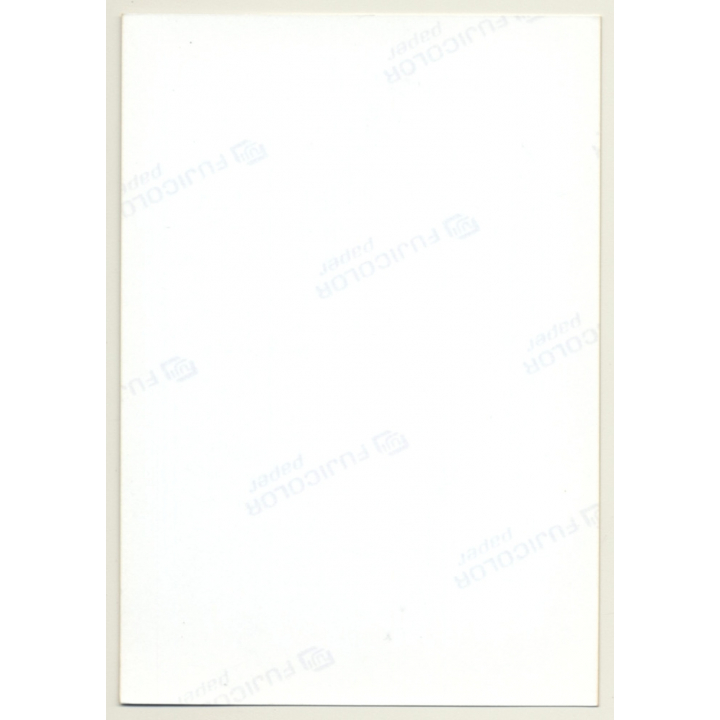 Funny Semi Nude With Glasses / Striped Nylons (Vintage Photo Germany ~1990s)