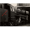 German Steam Train 043 167-6 Leaving Railroad Depot