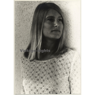 Jerri Bram (1942): Intense Portrait Of Pretty Blonde Woman*2 (Vintage Photo ~1970s)