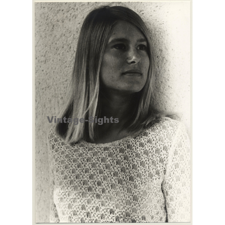 Jerri Bram (1942): Intense Portrait Of Pretty Blonde Woman*2 (Vintage Photo ~1970s)