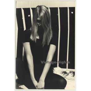 Jerri Bram (1942): Artful Portrait Of Young Blonde Woman (Vintage Photo ~1970s)