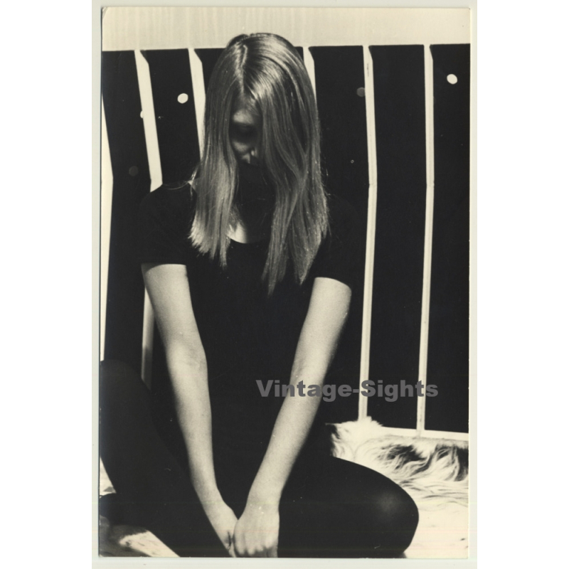 Jerri Bram (1942): Artful Portrait Of Young Blonde Woman (Vintage Photo ~1970s)